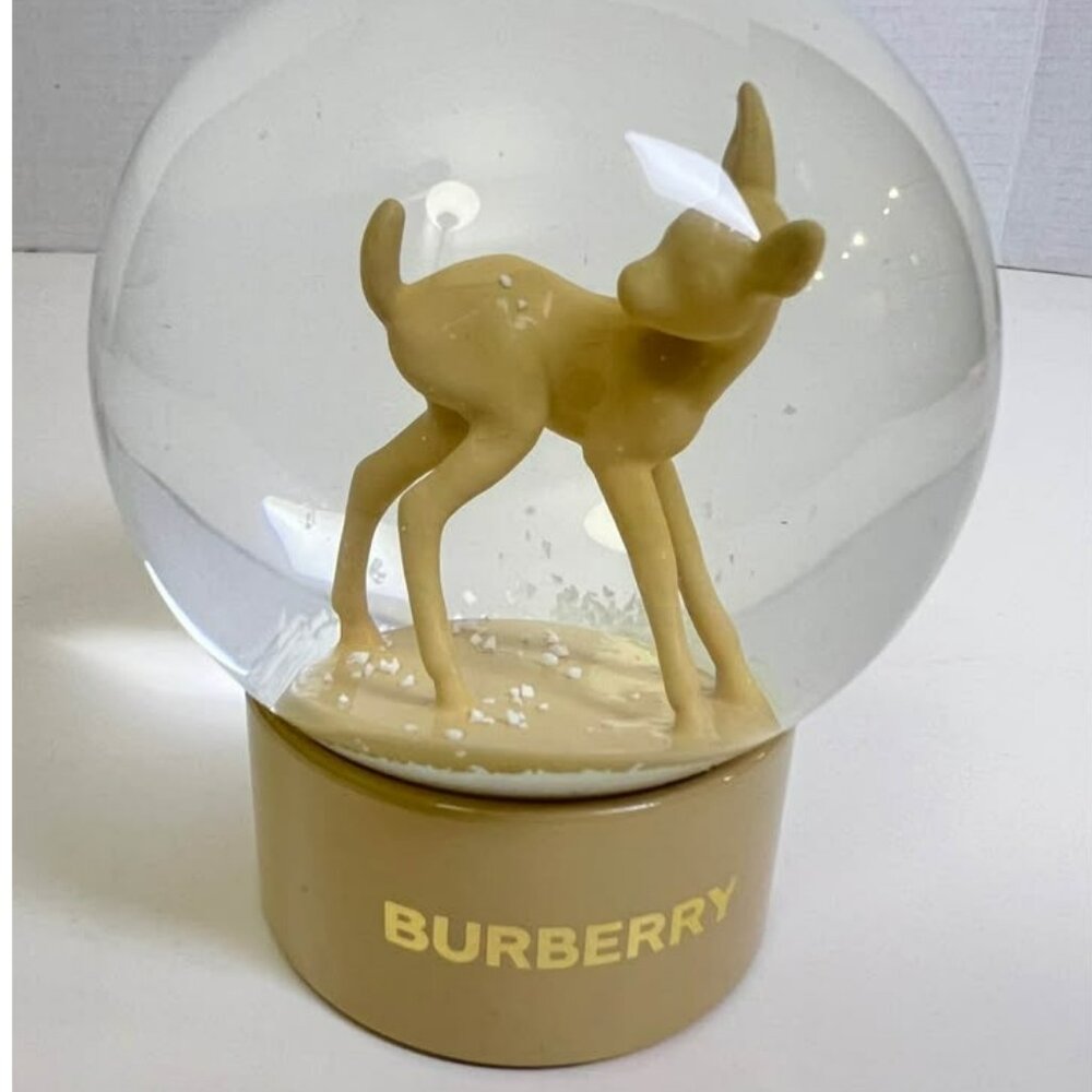Burberry Deer Snow Globe - Authentic Designer Decor